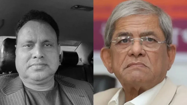 যুবদলের সাবেক সহ-সভাপতি জাকির হোসেন নান্নুর মৃত্যুতে মির্জা ফখরুলের শোক