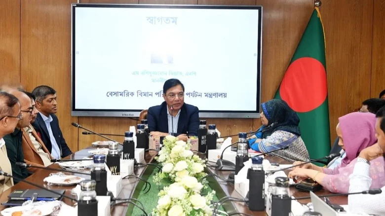 বেসামরিক বিমান ও পর্যটন খাতে নতুন গতি আনতে চান মন্ত্রী রশিদুজ্জামান মিল্লাত