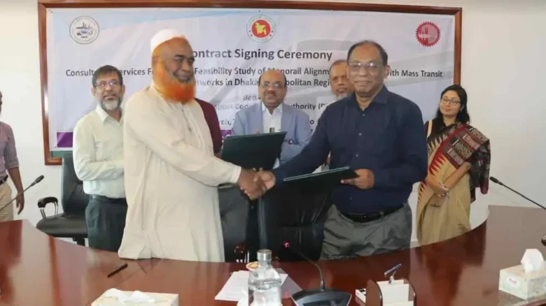 ঢাকায় এলিভেটেড মনোরেল চালুর সম্ভাব্যতা যাচাইয়ে ডিটিসিএ ও বুয়েটের চুক্তি সই