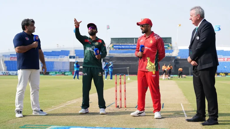 জিম্বাবুয়ের বিরুদ্ধে টস হেরে ফিল্ডিংয়ে বাংলাদেশ, একাদশে নেই লিটন-মিরাজ